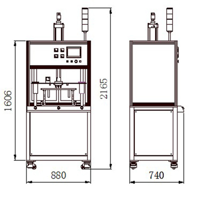 เครื่องเชื่อมแรงเสียดทานโรตารี่ขนาดกลาง 300 มม. 380V จุดนิวเมติก