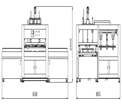 380V พาเลทพลาสติกเครื่องเชื่อมจานร้อน 0.6MPa Pallet Making Equipment