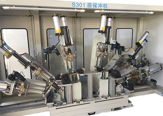 เครื่องเจาะอัตโนมัติ 1900 มม. 220V อุปกรณ์กดหมัดอัตโนมัติ