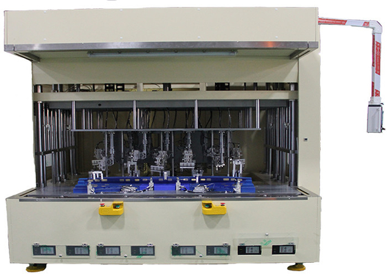 125MM เครื่องเชื่อมจุดอัตโนมัติหลายหัว PLC เครื่องเชื่อมกันชน
